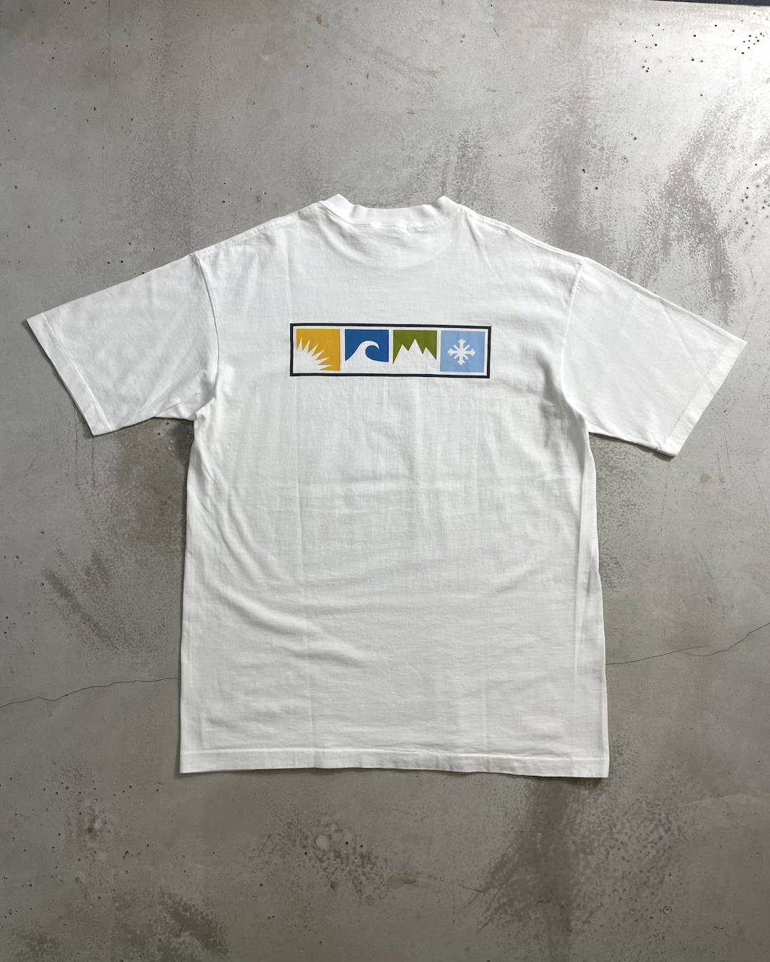 90's Stussy "Stussy outdoors" プリントTシャツ 両面プリント 表記L USA製 オールドステューシー