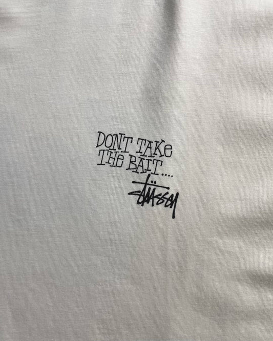 90's Stussy fresh gear "TROUT" プリントTシャツ 両面プリント Oldstussy オーストラリア製 オールドステューシー