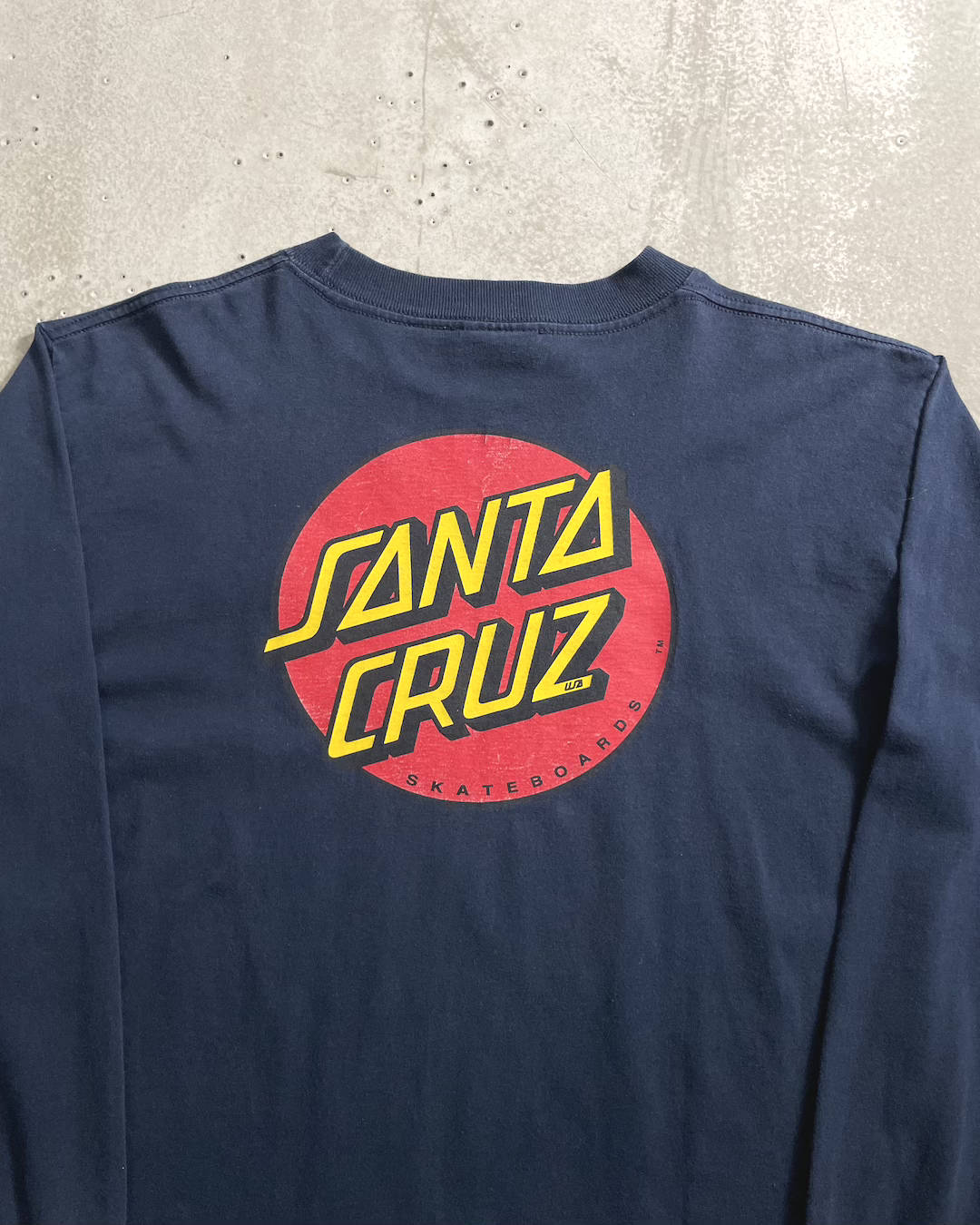 90's SANTA CRUZ"Classic dot" スケートロングスリーブTシャツ 両面プリント 表記M USA製 サンタクルズ クラシックドット