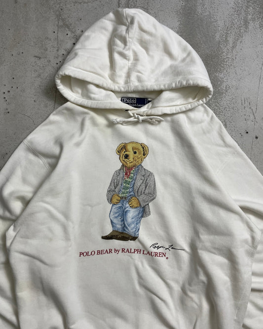 90's Ralph Lauren "POLO BEAR" フーディ 表記M ラルフローレン ポロベア