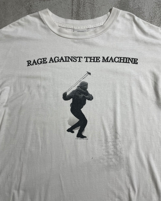 90's Rage Against The Machine "Sling shot" バンドTシャツ 両面プリント 表記L メキシコ製 レイジ