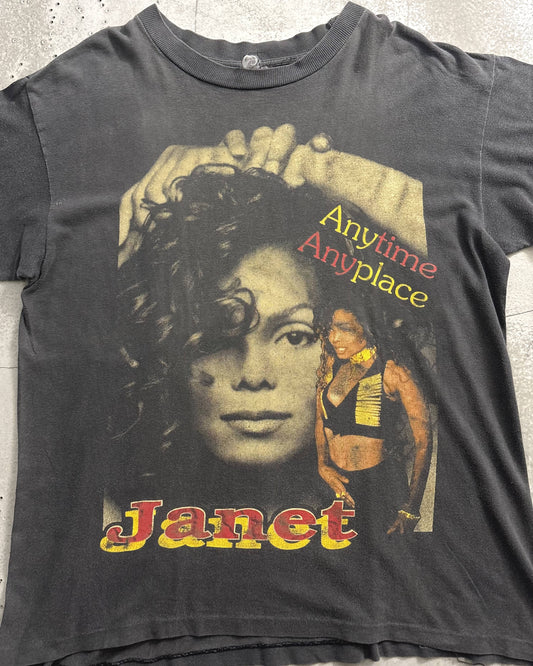90s Janet Jackson "janet." Tour T-Shirt Photo Double-Sided Print