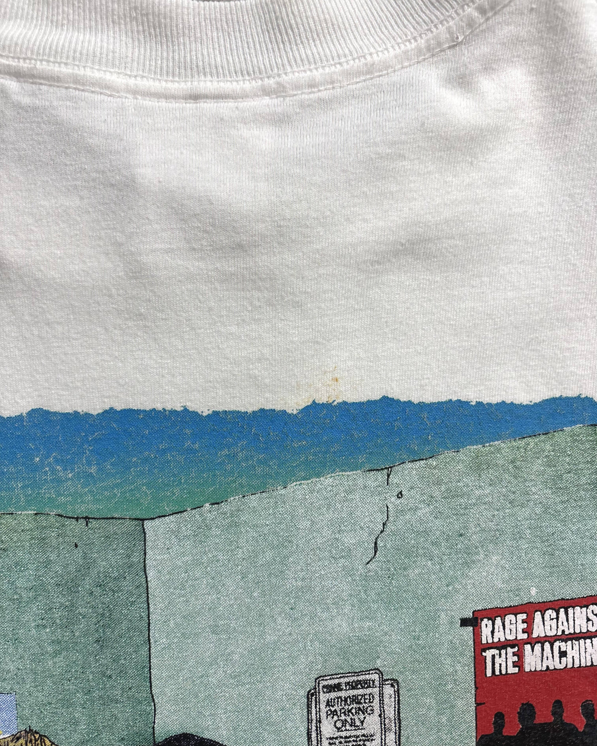 90's RAGE AGAINST THE MACHINE x Beavis & Butthead Band T-Shirt Collaboration Double-Sided Print Size M Made in USA Rage Beavis and Butthead