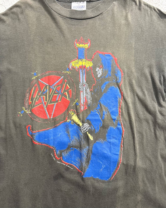 90's SLAYER "Spill The Blood" Band T-Shirt Tagged L Made in USA Slayer