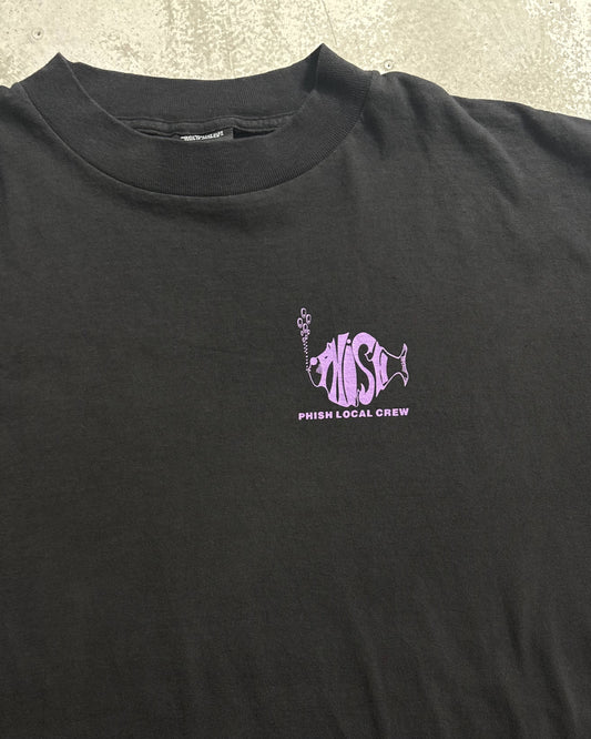 90's PHISH LOCAL CREW Band T-shirt Tagged XL