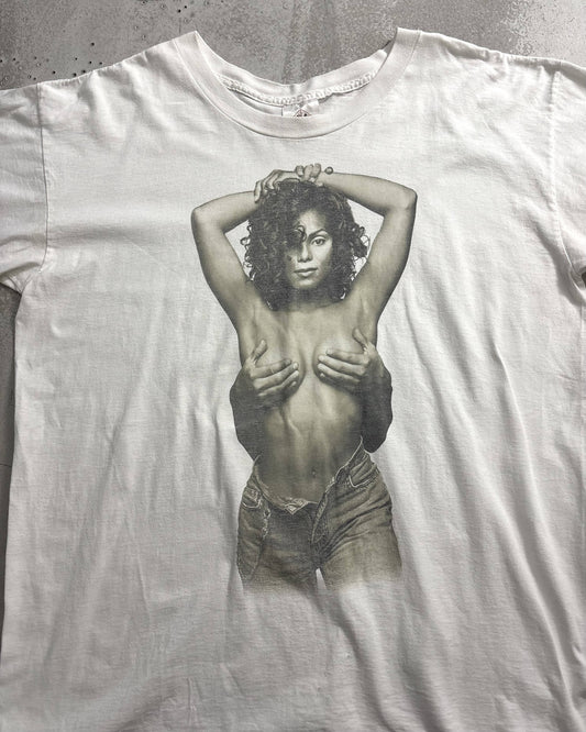90s Janet Jackson 93 Tour T-Shirt Photo Double-Sided Print Tagged XL Made in USA