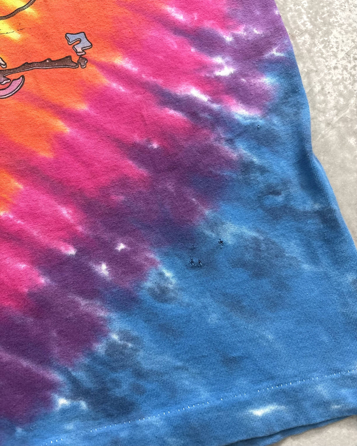 90's Grateful Dead "Space Your Face" タイダイ染め バンドTシャツ 総柄 両面プリント グレイトフルデッド