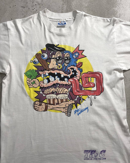 90's Robert Williams アートTシャツ 両面プリント 表記L USA製 ロバートウィリアムズ