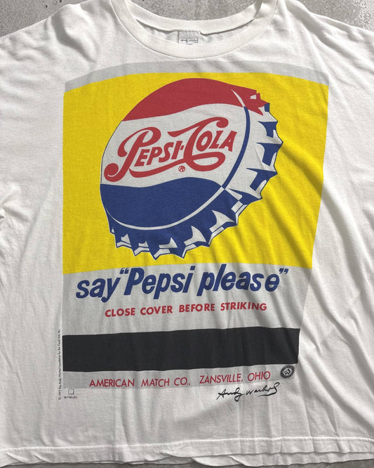 90's Andy Warhol "Pepsi Cola" アートTシャツ 表記XL オランダ製 アンディウォーホル