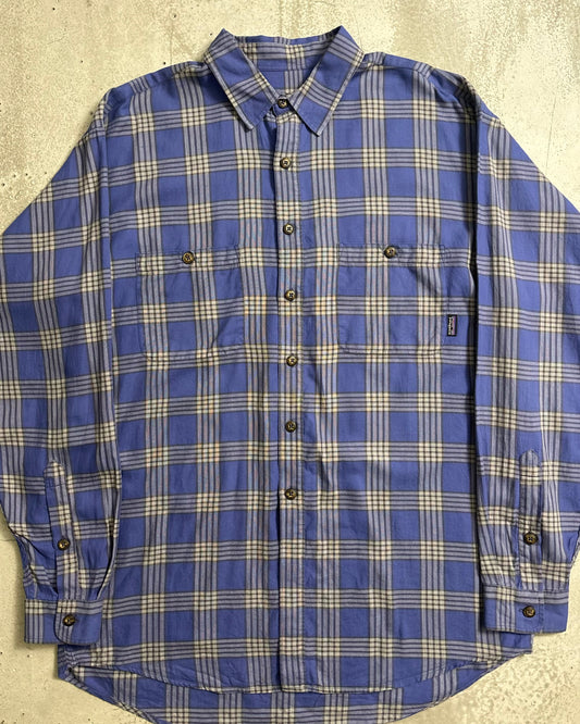 90's Patagonia 長袖チェックシャツ 98年製 表記M ポルトガル製 パタゴニア
