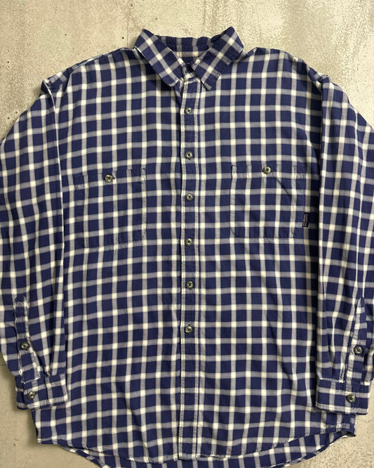 90's Patagonia 長袖チェックシャツ 99年製 表記M ポルトガル製 パタゴニア