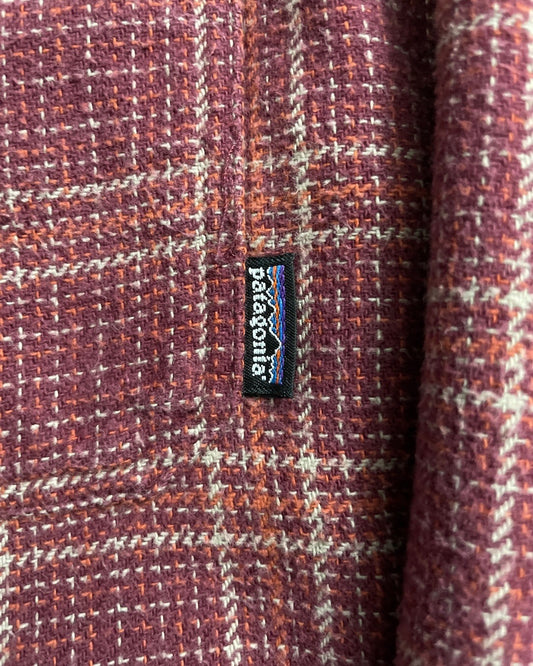 90's Patagonia フランネルシャツ 表記L ポルトガル製 パタゴニア