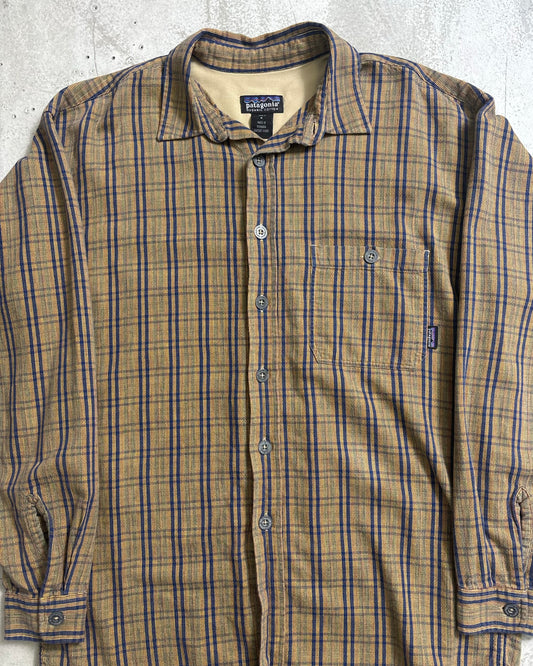 90's Patagonia フランネルシャツ 99年製 表記M ルーマニア製 パタゴニア