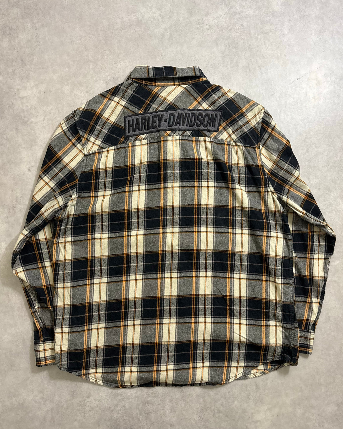 00's Harley Davidson チェック長袖シャツ 表記XL ハーレーダビッドソン バイカー