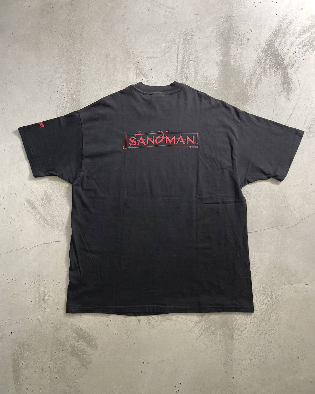 90's The Sandman character T-shirt, double-sided print, labeled XL, Made in USA, Sandman, American comics