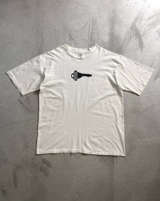 90's Stussy "Knowledge is key" プリントTシャツ Oldstussy 両面プリント 表記XL USA製 オールドステューシー