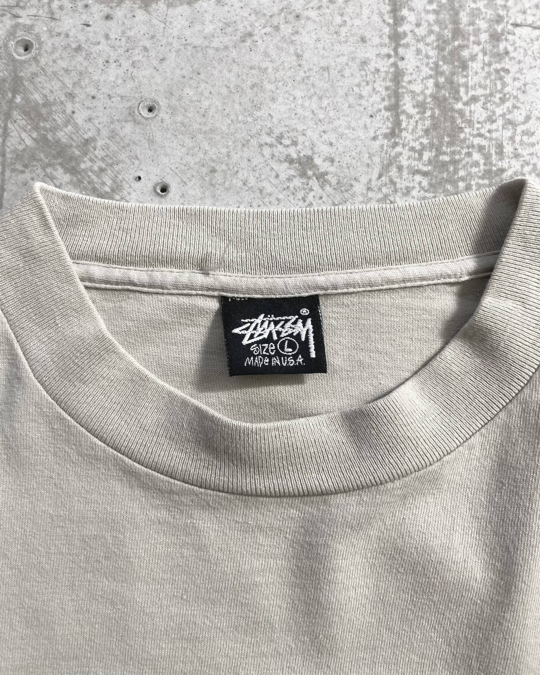 90's Stussy Back Print T-shirt Old Stussy Double-sided Print Size L Made in USA
