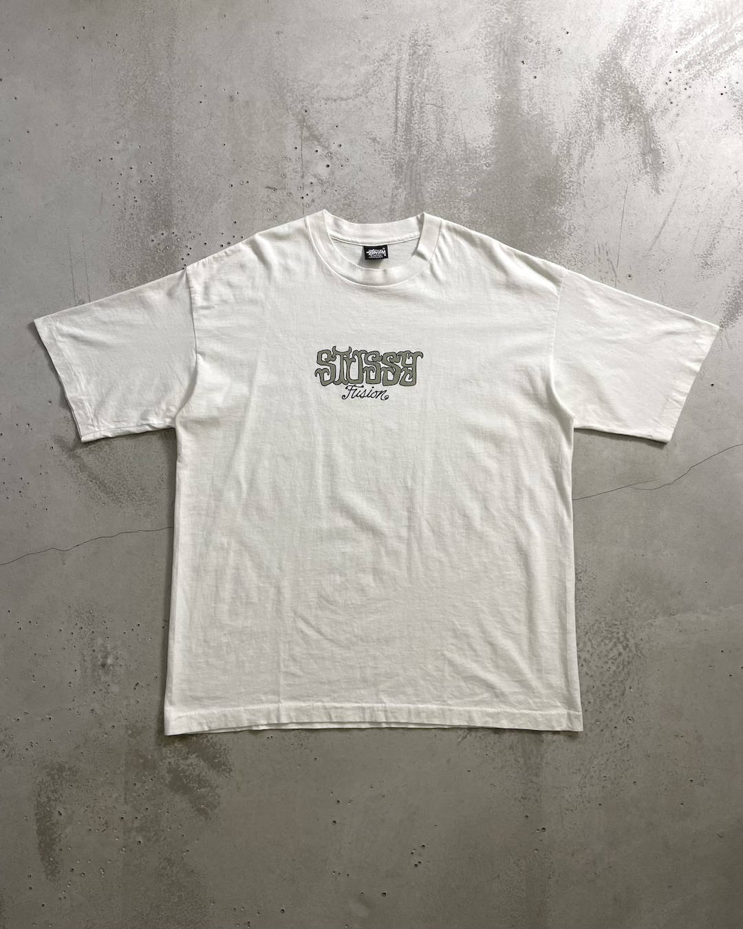 90's Stussy "Fusion" ロゴプリントTシャツ Oldstussy両面プリント 表記XL USA製 オールドステューシー