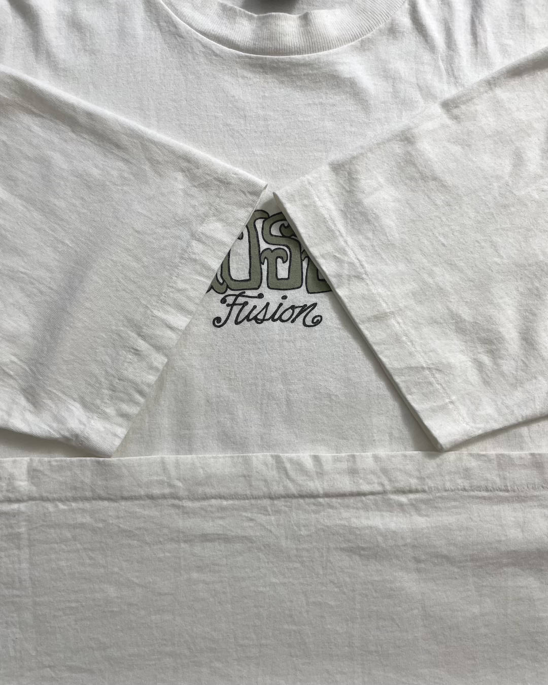 90's Stussy "Fusion" ロゴプリントTシャツ Oldstussy両面プリント 表記XL USA製 オールドステューシー