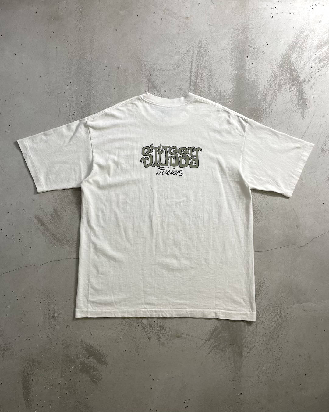 90's Stussy "Fusion" ロゴプリントTシャツ Oldstussy両面プリント 表記XL USA製 オールドステューシー