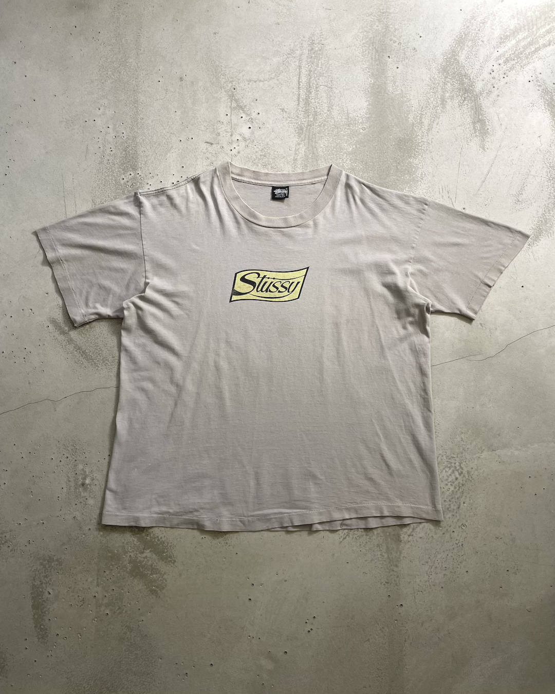 90's Stussy "Flag" プリントTシャツ Oldstussy 両面プリント 表記XL USA製 オールドステューシー