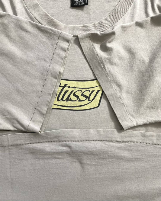 90's Stussy "Flag" プリントTシャツ Oldstussy 両面プリント 表記XL USA製 オールドステューシー