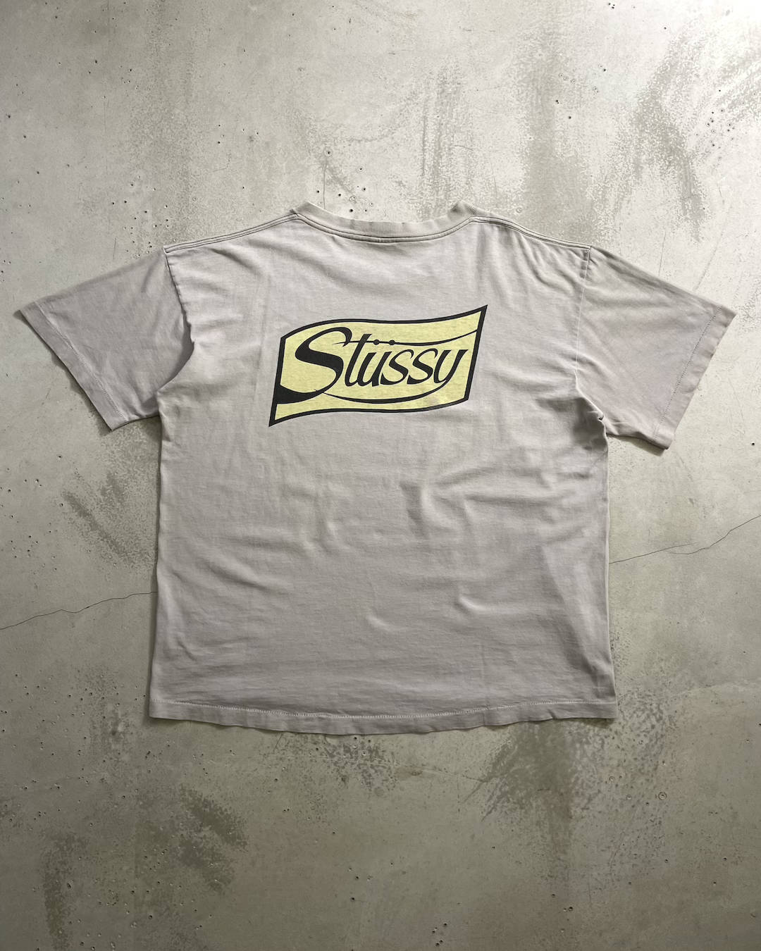 90's Stussy "Flag" プリントTシャツ Oldstussy 両面プリント 表記XL USA製 オールドステューシー