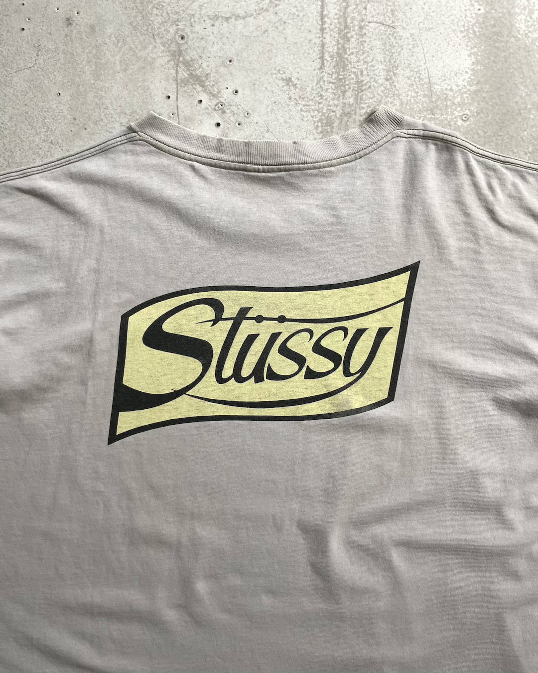 90's Stussy "Flag" プリントTシャツ Oldstussy 両面プリント 表記XL USA製 オールドステューシー