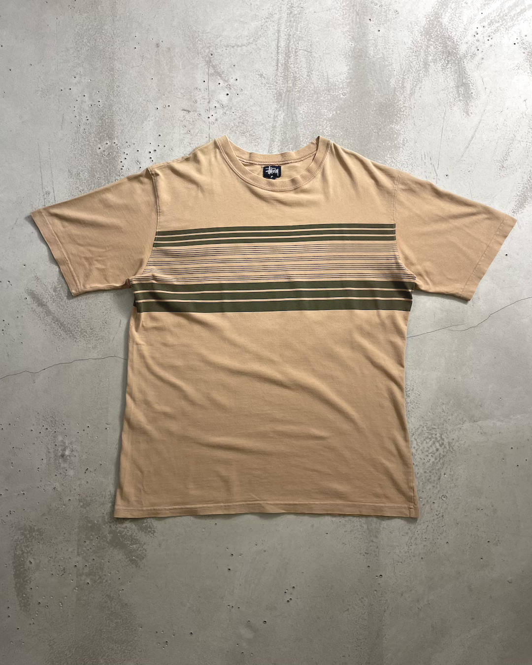 90's Stussy ボーダーTシャツ Oldstussy 両面プリント 表記L オールドステューシー