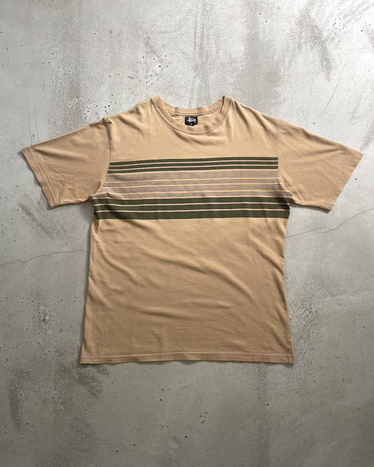 90's Stussy ボーダーTシャツ Oldstussy 両面プリント 表記L オールドステューシー