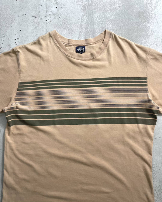 90's Stussy ボーダーTシャツ Oldstussy 両面プリント 表記L オールドステューシー