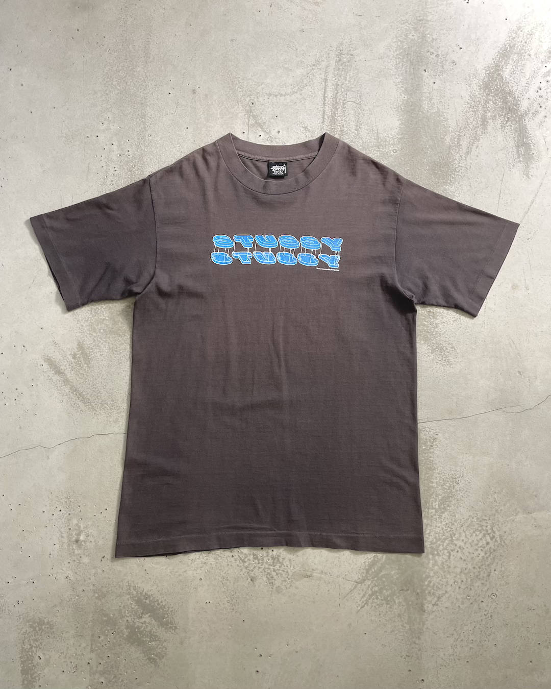90's Stussy 3DロゴプリントTシャツ Oldstussy 表記L USA製 オールドステューシー