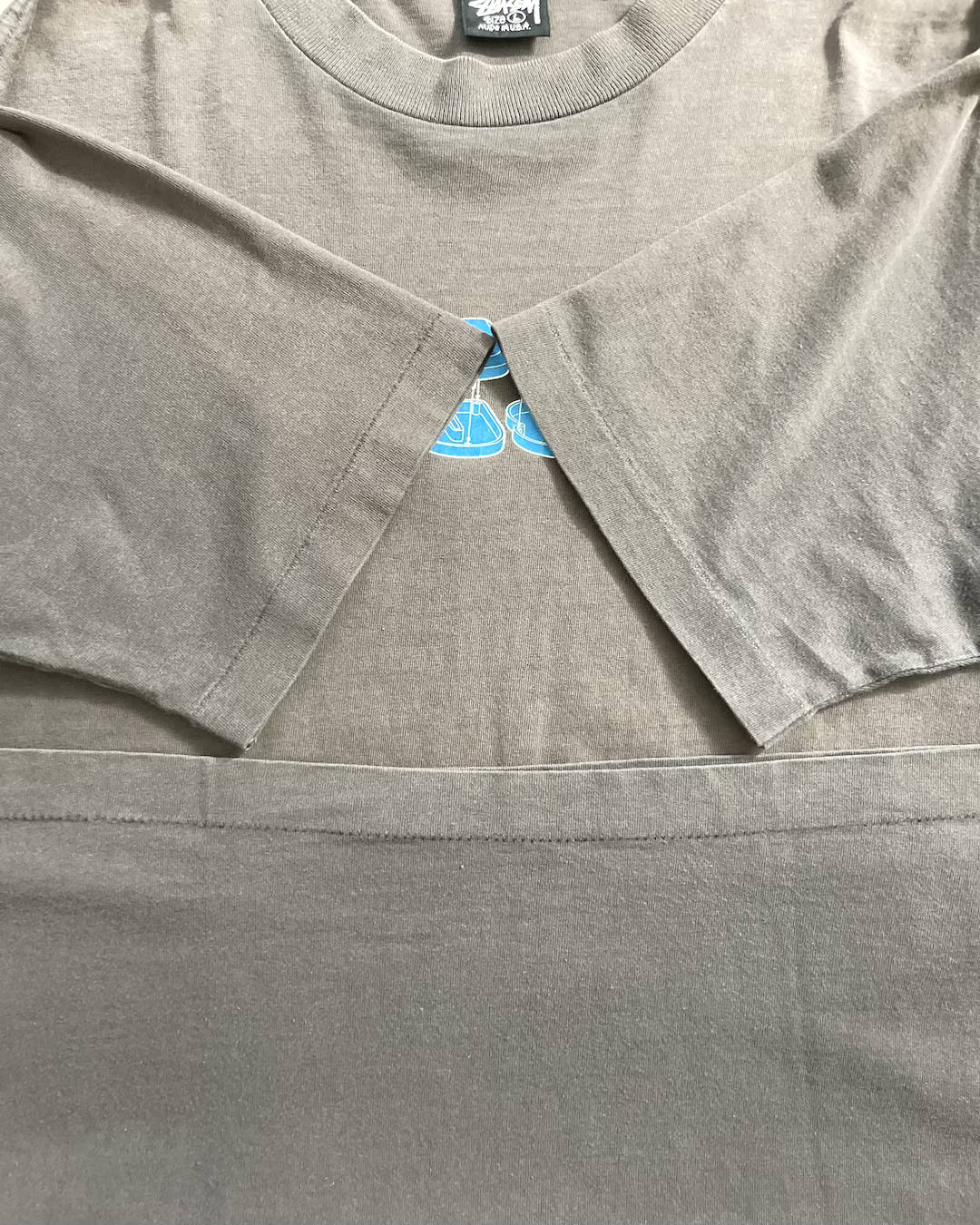 90's Stussy 3DロゴプリントTシャツ Oldstussy 表記L USA製 オールドステューシー