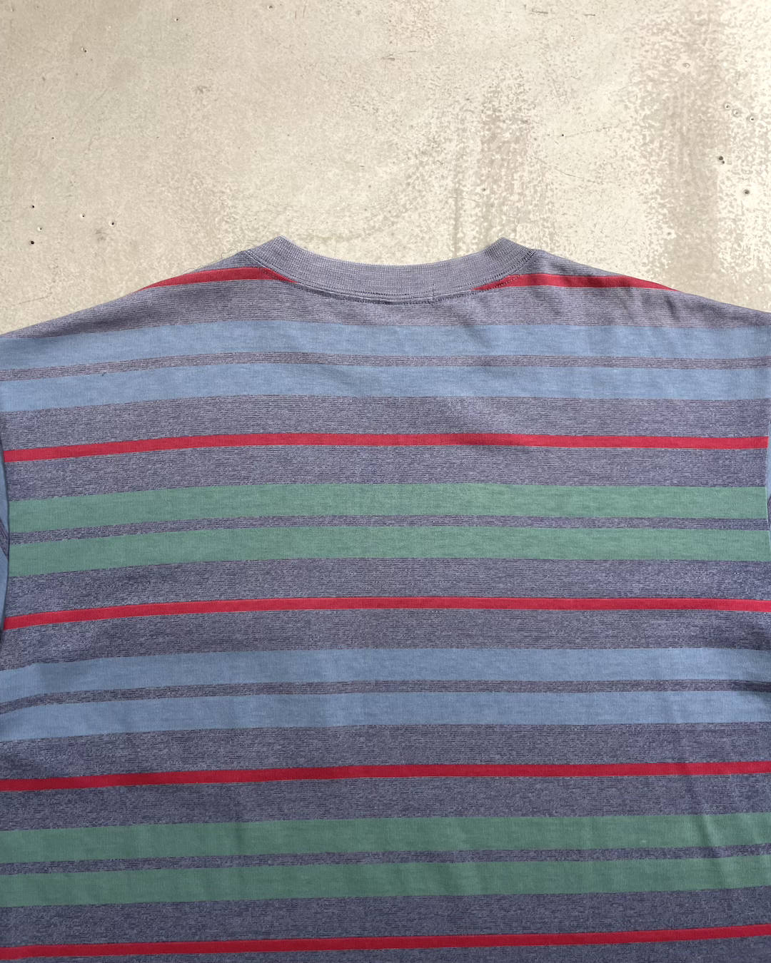 80's Stussy マルチボーダー ポケットTシャツ USA製 オールドステューシー