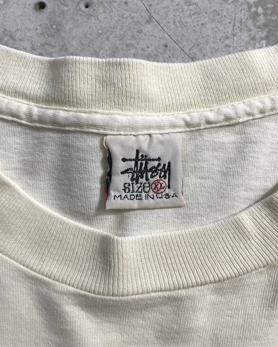 90's Stussy "Crown" Print T-Shirt Double-Sided Print Old Stussy Tagged XL Made in USA Oldstussy