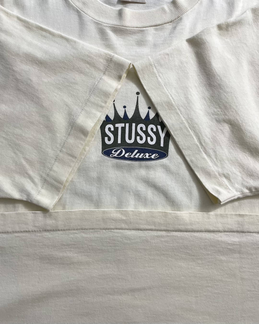 90's Stussy "Crown" Print T-Shirt Double-Sided Print Old Stussy Tagged XL Made in USA Oldstussy