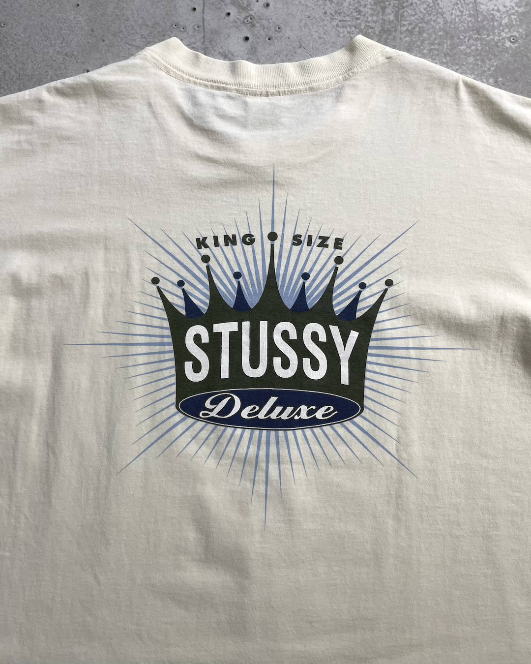 90's Stussy "Crown" Print T-Shirt Double-Sided Print Old Stussy Tagged XL Made in USA Oldstussy