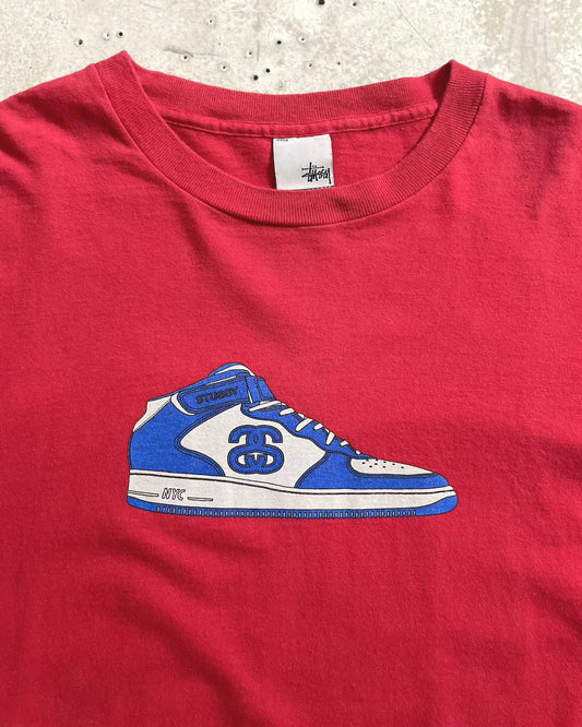 90's Stussy "Air Force 1" パロディロングスリーブTシャツ Oldstussy 表記XL USA製 オールドステューシー