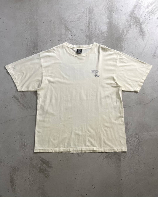 90's Stussy fresh gear "TROUT" プリントTシャツ 両面プリント Oldstussy オーストラリア製 オールドステューシー