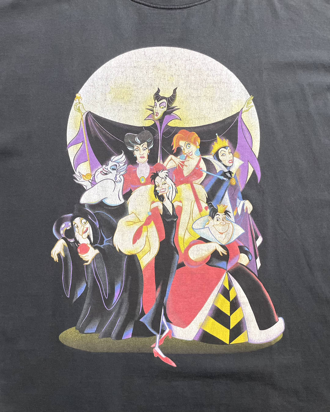 90's Disney "Villains Bad Girls Nightmare" Character T-Shirt Double-Sided Print One Size Made in USA Disney Villains