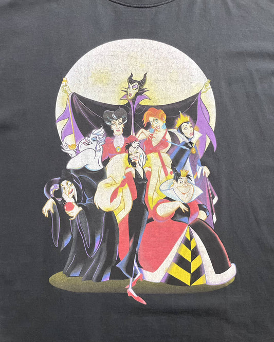 90's Disney "Villains Bad Girls Nightmare" キャラクターTシャツ 両面プリント ワンサイズ USA製 ディズニー ヴィラン