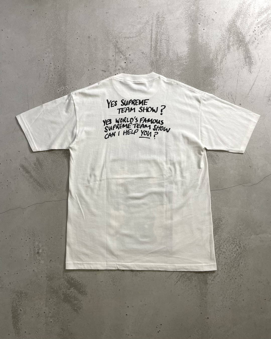 "DEADSTOCK" 09SS Supreme x Malcolm maclaren フォトTシャツ 両面プリント 表記M USA製 シュプリーム