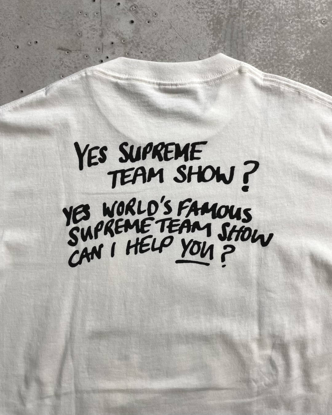 "DEADSTOCK" 09SS Supreme x Malcolm maclaren フォトTシャツ 両面プリント 表記M USA製 シュプリーム