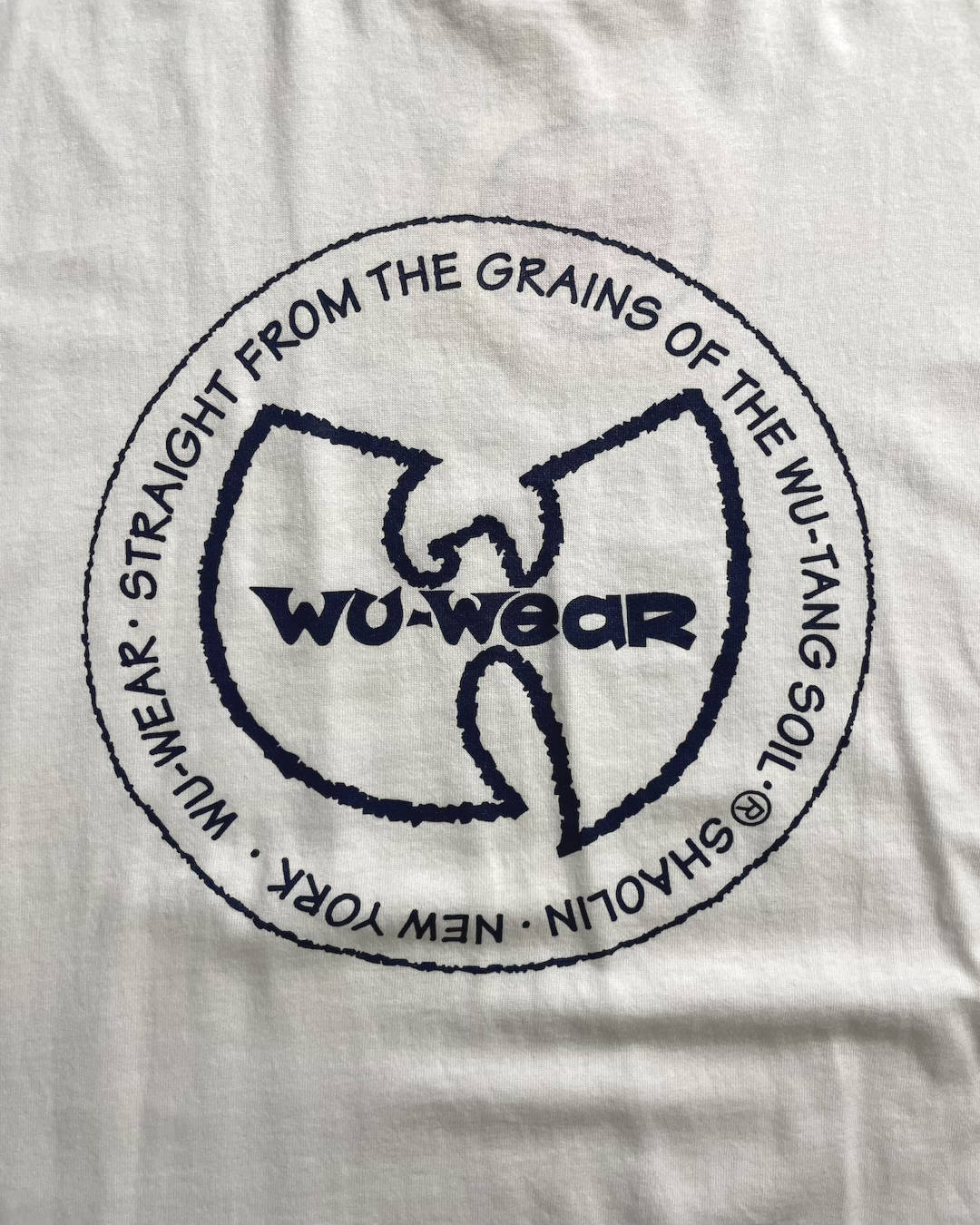 "DEADSTOCK" 90's Wu-Tang Clan "Wu-Wear" Rap T-Shirt Double-Sided Print Tagged XL Made in USA