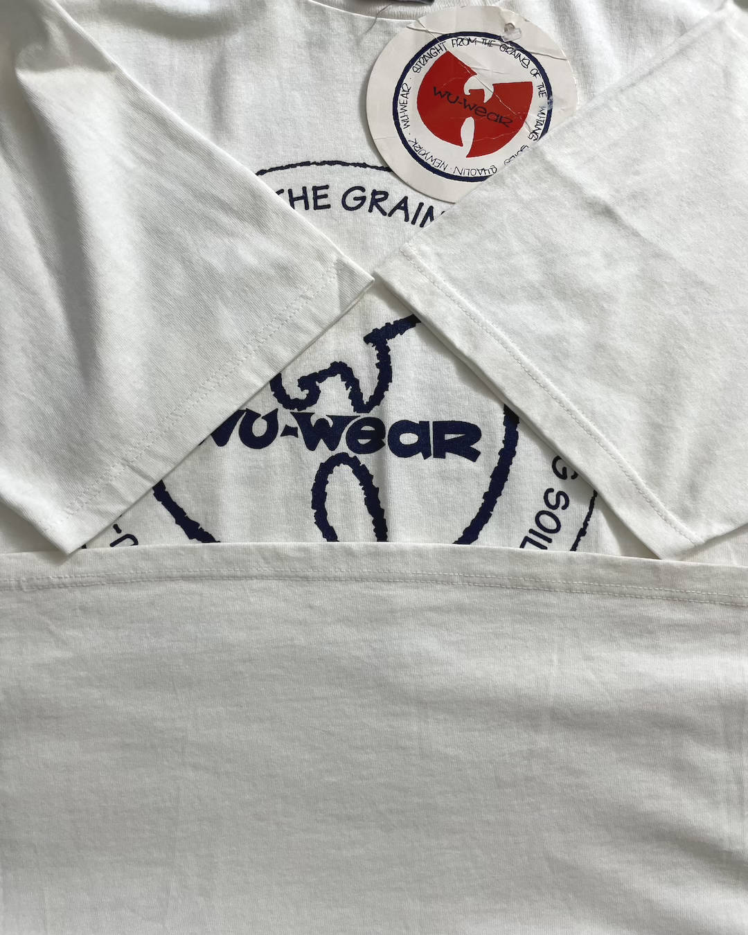 "DEADSTOCK" 90's Wu-Tang Clan "Wu-Wear" Rap T-Shirt Double-Sided Print Tagged XL Made in USA
