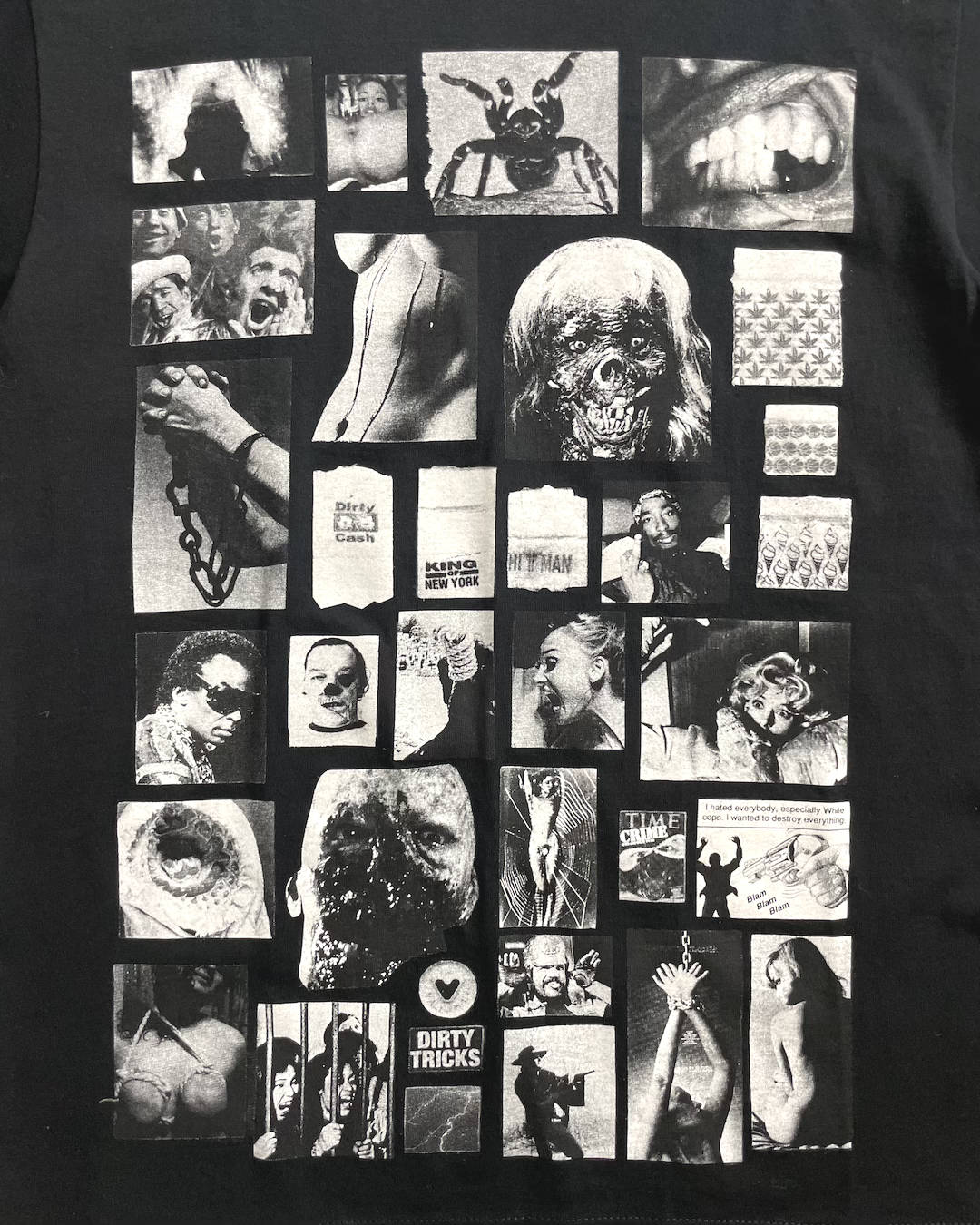08FW Supreme "Fuck this life" print T-shirt Double-sided print Size M Made in USA Supreme