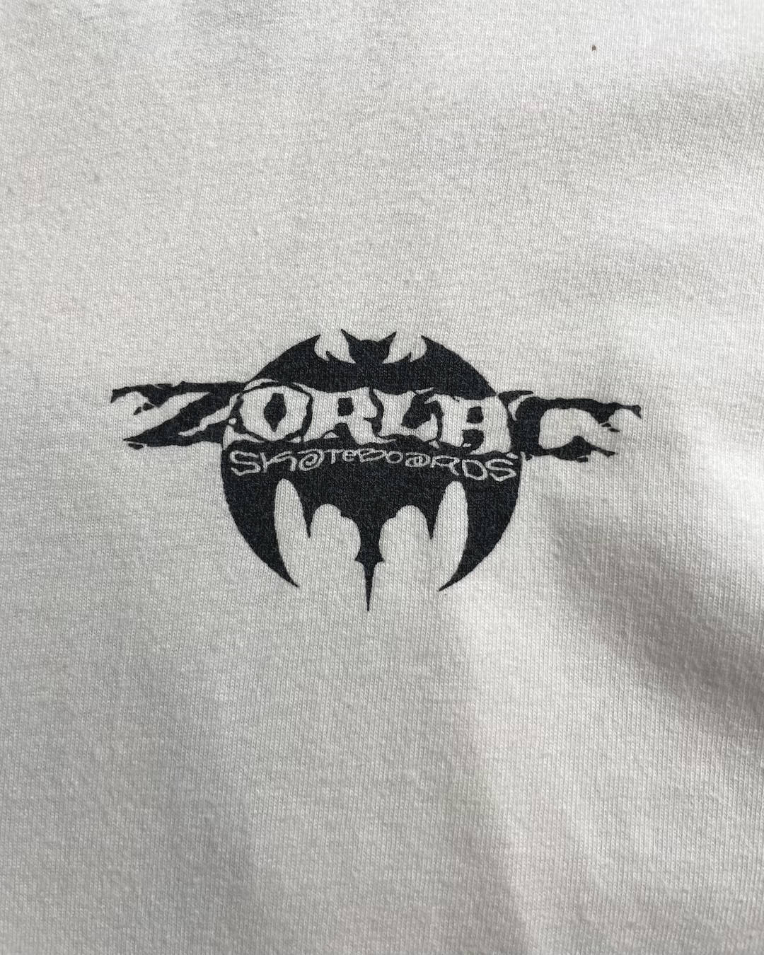 80's ZORLAC "ZOMBU" Art T-Shirt PUSHEAD Double-Sided Print Zorlac