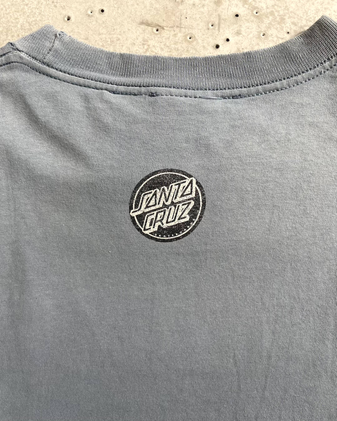 90's SANTA CRUZ "SKATEBOARDING IS NOT A CRIME" プリントTシャツ 両面プリント 表記M USA製 サンタクルズ