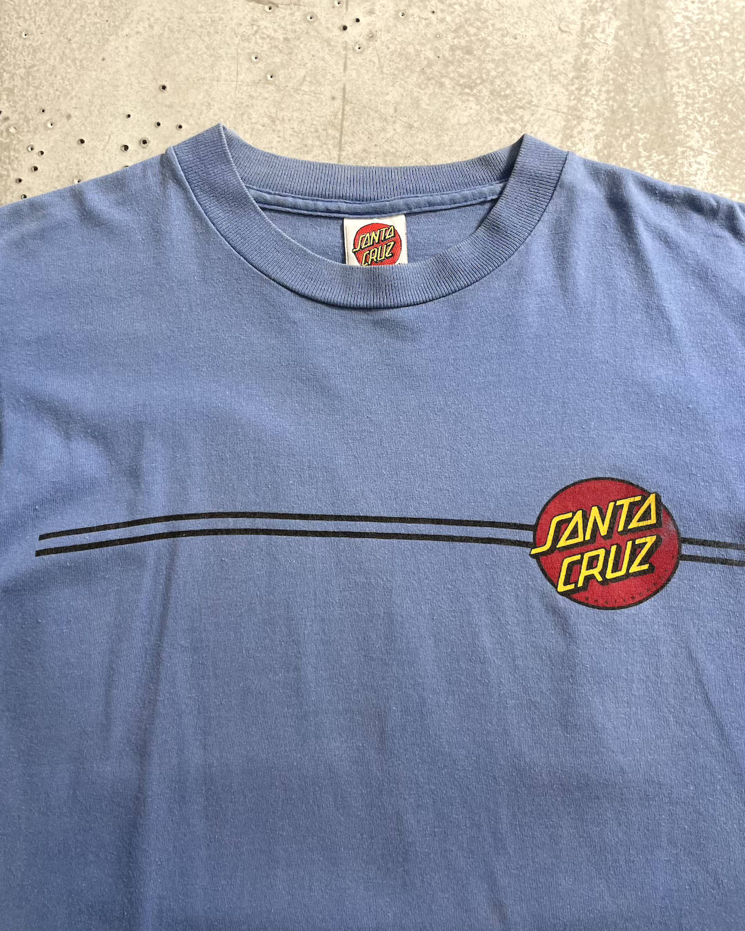 90's SANTA CRUZ "Classic dot" Skate T-shirt Double-Sided Print Size M Made in USA Santa Cruz Classic Dot