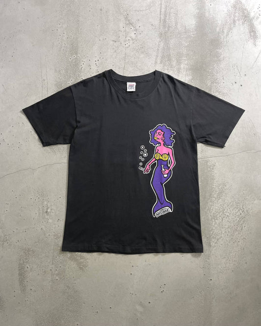 90's VISION STREET WEAR "Mermaid" プリントTシャツ 表記M USA製 ヴィジョン